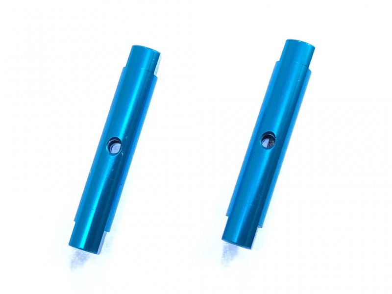 ����ߥݥ��ȥ��å�28L(�饤�ȥ֥롼) 2������	Aluminum post  28L (Light blue)  2 pcs.