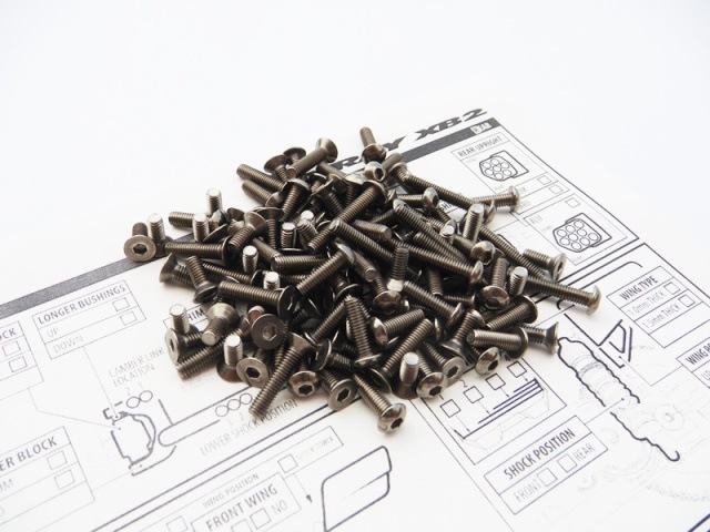X RAY XB2C 2018 إå塼å X Ray XB2C 2018 Titanium hex screw set