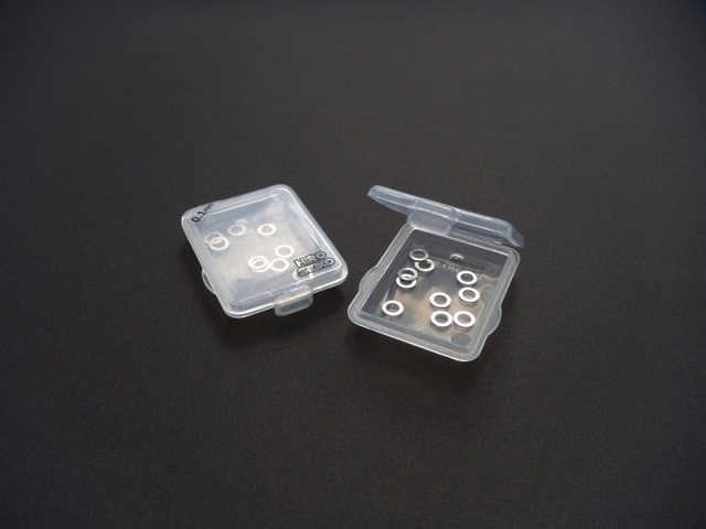 ��3mm���ƥ�쥹���ॻ�å�(0.1t/0.2t ��10����) �ѡ��ĥ�������° ��3mm Stainless steel shim Set(0.1t/0.2t Each 10 Pcs. included) Parts case included