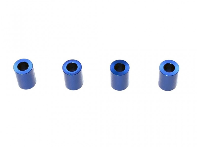 M3����ߥ��顼 ��5.5��3��8.0t (ǻ�֥롼)4������ Aluminum M3 Collar8t(YokomoBlue)4 Pcs.