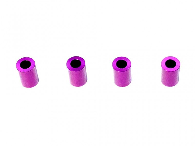 M3����ߥ��顼 ��5.5��3��8.0t (�ѡ��ץ�)4������ Aluminum M3 Collar8t(Purple)4 Pcs.