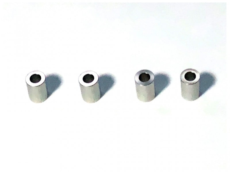M3����ߥ��顼 ��5.5��3��8.0t (����С�)4���� 4pcs Aluminum M3 Collar8t(Silver)4 Pcs.