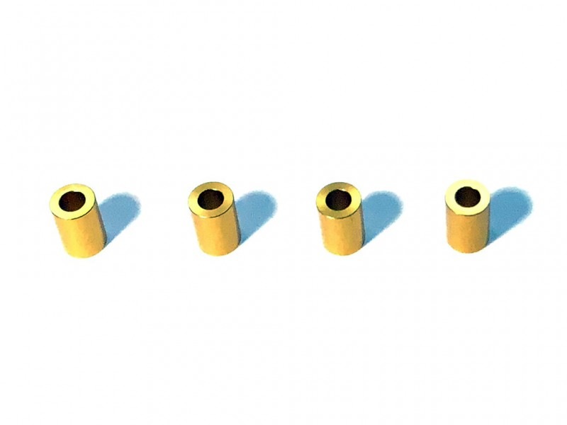 M3����ߥ��顼 ��5.5��3��8.0t (�������)4������ Aluminum M3 Collar8t(Gold)4 Pcs.