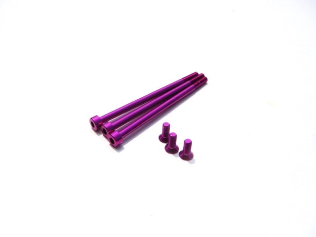 �֥饷�쥹�⡼�����ѥ���ߥ�����塼���å�HOBBYWING V10 G2(Purple) Brushless motor aluminum screw Set HOBBYWING V10 G2(Pueple)