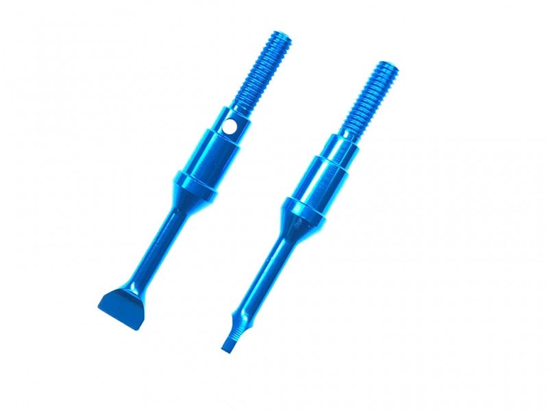 ߥɥ饤֥ե(֥롼) 󥷥󥰥饤 Aluminum rear drive shaft(Blue) TamiyaT3-01