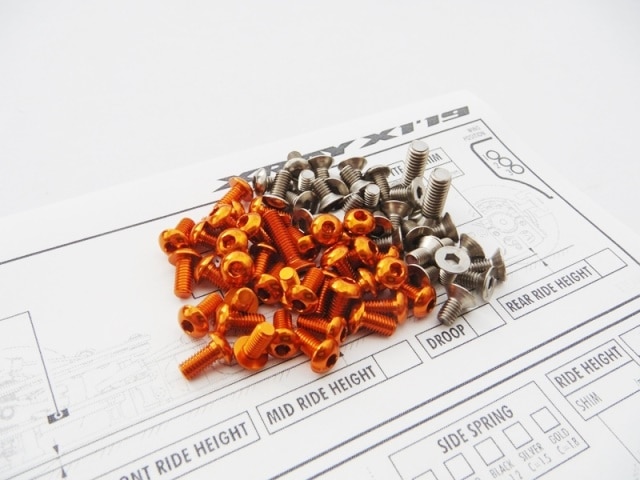 X RAY X1 2019 ������&����ߥإå���������塼���å�(Orange��