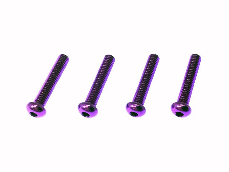 2.6×14ヘックスボタンジュラルミンビス(パープル/4pcs) | すべて