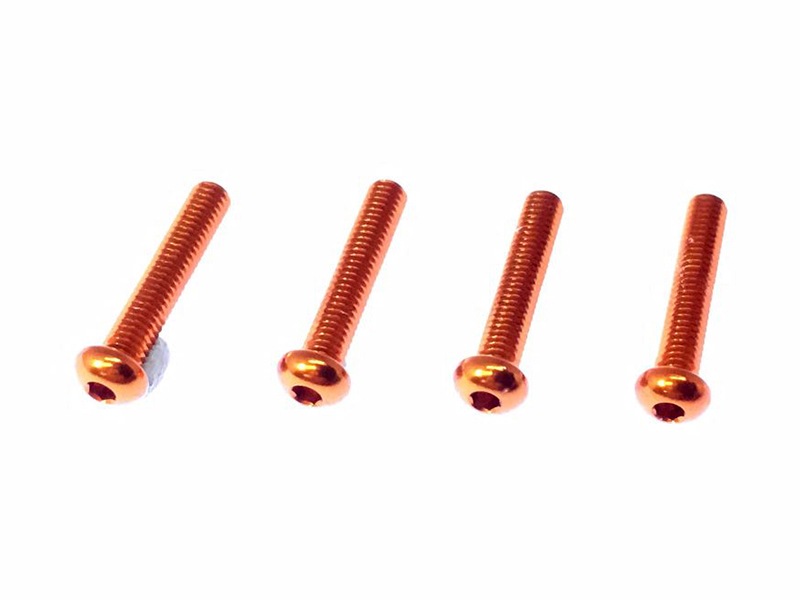 2.6×14ヘックスボタンジュラルミンビス(オレンジ/4pcs) | すべての商品