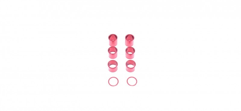 ���������ߥ��顼Set 0.25/6/7/8t (Red) ��2pcs��Axle Shaft Spacer Set 0.25/6/7/8t (Red) 2pcs