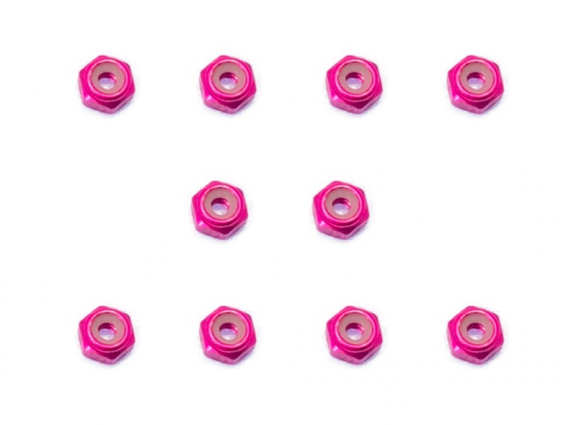����������ʥ�����ʥå� M2 �ʥԥ�) 10pcs��M2 Aluminum Lock nut thin type (Pink) 10pcs