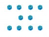 ����������ʥ�����ʥå� M2 �ʥ饤�ȥ֥롼) 10pcs��M2 Aluminum Lock nut thin type (Light Blue) 10pcs