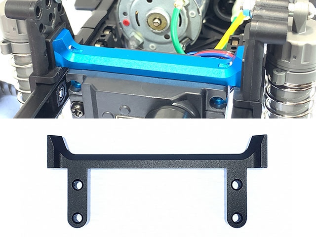 ����ߥ����ܥ��ơ��ʥ֥�å�) ���ߥ�CC-02�� Aluminum  Servo stay  (Tamiya CC-02) Black