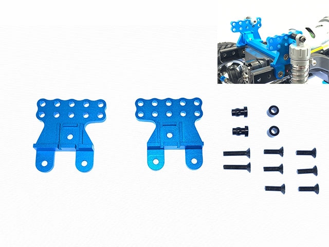 ����ߥ���ѡ����ơ��ʥ֥롼) ���ߥ�CC-02�� Aluminum Damper stay   (Tamiya CC-02) Blue