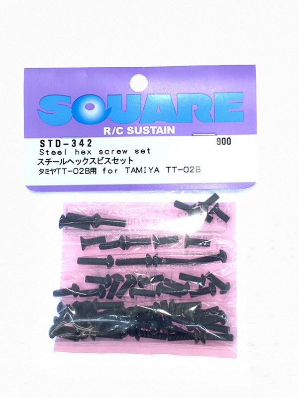 スチールヘックスビスセット タミヤTT-02B用 Steel hex screw