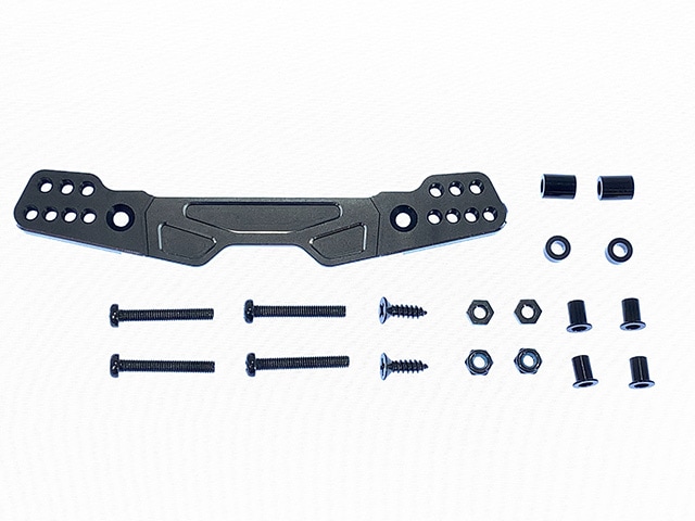 タミヤGF-01/G6-01用アルミリヤダンパーステー(ブラック) Rear