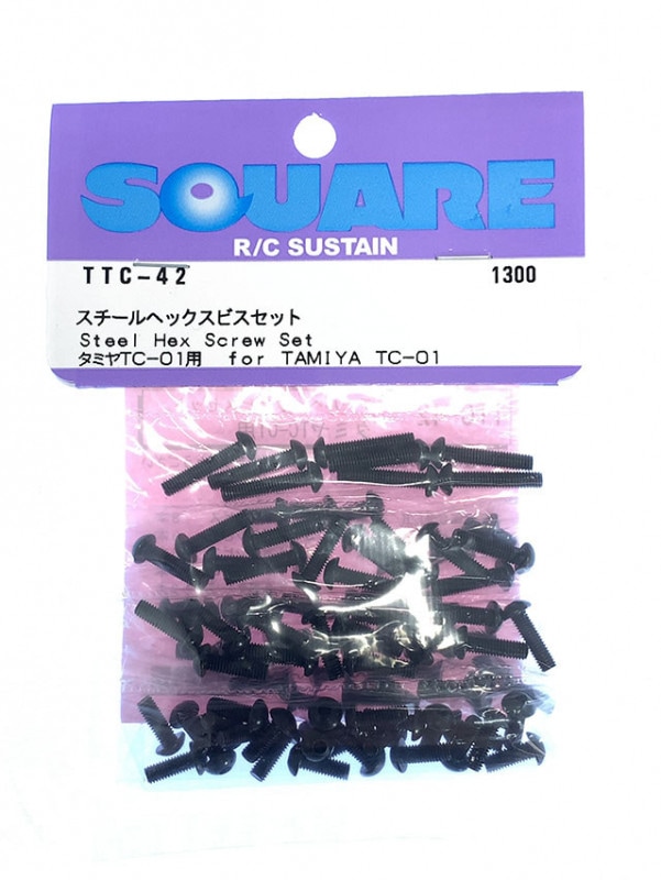 ��������إå����ӥ����å� ���ߥ�TC-01�� Steel hex screw set   (Tamiya TC-01)