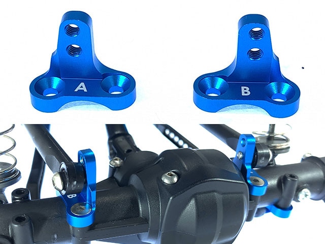 ����ߥϥ����󥰥ԥܥå�A/B���åȡʥ֥롼) ���ߥ�CC-02�� Housing pivot A/B set(Tamiya CC-02) Blue