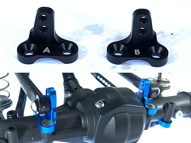 ����ߥϥ����󥰥ԥܥå�A/B���åȡʥ֥�å�) ���ߥ�CC-02�� Housing pivot A/B set(Tamiya CC-02) Black