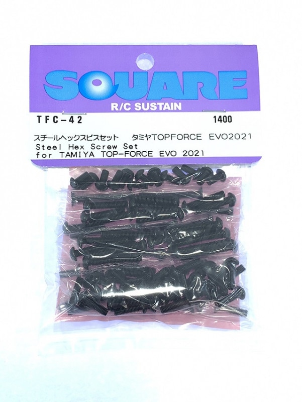 ��������إå����ӥ����å� ���ߥ�TOP FORCE EVO2021�ѡ�Steel hex screw set   (Tamiya TOP FORCE EVO2021)
