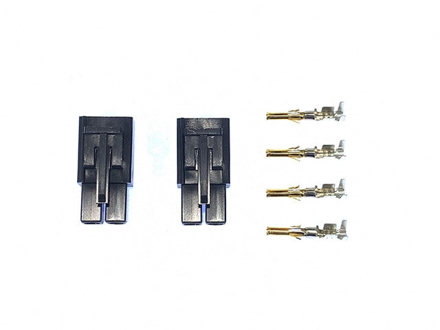 7.2V���ߥ�����ͥ�����(����2����) 7.2V Tamiya Black Connector(Male/2pcs)
