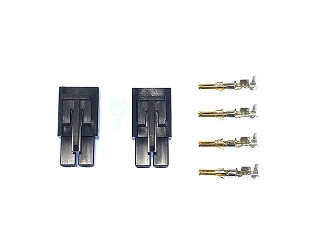 7.2Vタミヤ黒コネクター(オス2個入) 7.2V Tamiya Black