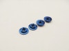 M4 졼ȥʥå (Y-Blue) 4pcs M4 Alloy Serrated Wheel Nut-11mm (Thin type) [Y-Blue] (4pcs)