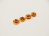 M4 졼ȥʥå (Orange) 4pcs M4 Alloy Serrated Wheel Nut-11mm (Thin type) [Orange] (4pcs)