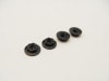 M4 졼ȥʥå (Black) 4pcs M4 Alloy Serrated Wheel Nut-11mm (Thin type) [Black] (4pcs)