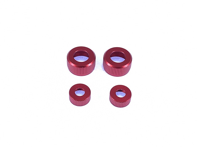 ダンパーシリンダーキャップ（バギー用)上下2個入 レッド Damper