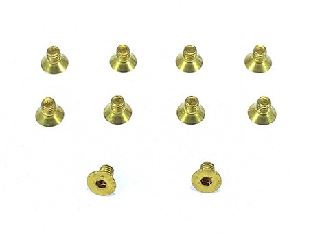 ���M3��5mm�إå������ӥ� 10pcs��Brass hex flat head screw M3��5mm 10pcs