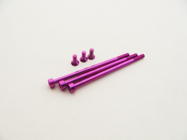 ����ߥ�����塼���å�  �襳��DX-1type-R/Reve D Abusolute1�⡼������ (Purple)��Brushless motor aluminum screw Set YOKOMO DX-1(Pueple)