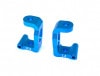 ߥեCϥ֥ꥢ 㥹(ߥDF-03)֥롼 Aluminum front hub carrier caster angle 4 (for TAMIYA DF-03) Blue