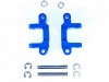 ����ߥե����C�ϥ֥���ꥢ (���ߥ�DT02/03��)�֥롼 Aluminum front hub carrier  (for TAMIYA DT02/DT03) Blue