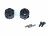 ϻѥۥϥ 8mm ߥ ֥å Aluminum hexagonal wheel hub (8 mm wide) Tamiya general purpose Black