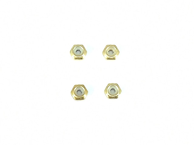 ����������ʥ�����ʥå�M2 �ʥ������) 4pcs��M2 Aluminum Lock nut thin type (Gold) 4pcs