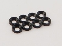 M2����߻���å��㡼�ʥ֥�å�)��8pcs��M2 Washer for countersunk screw (Black) OD4.6mm  8pcs