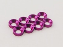 M2����߻���å��㡼�ʥѡ��ץ�)��8pcs M2 Washer for countersunk screw (Purple) OD4.6mm  8pcs