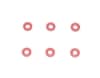M2.6ߥ顼1.0tʥå)6pcsM2.6 Aluminum Spacer 1.0t (Red) 6pcs