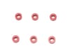 M2.6ߥ顼2.0tʥå)6pcsM2.6 Aluminum Spacer 2.0t (Red) 6pcs