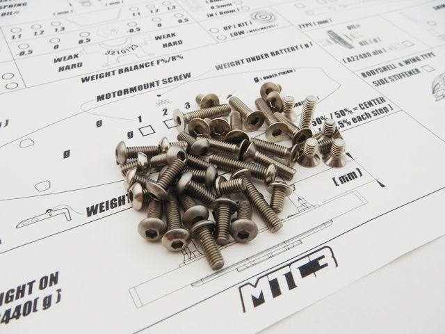 ̵MTC3 إå塼åȡTitanium Hex screw set(MUGEN MTC3)