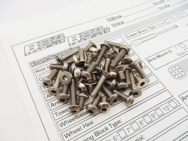 RC10 B84 C/D  إå塼åȡTitanium Hex screw set(Associated RC10 B84 C/D)