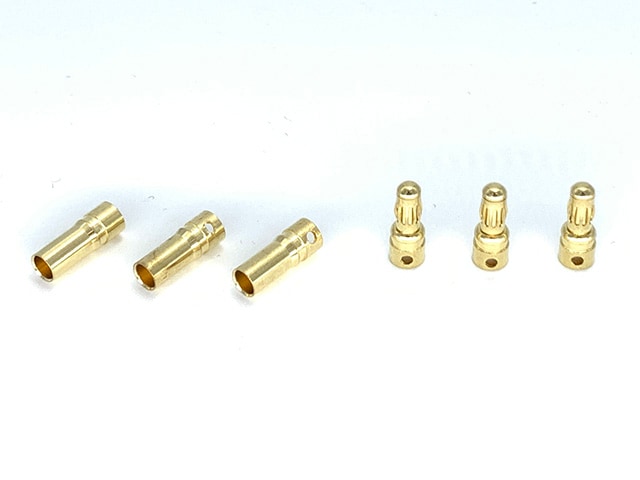 ブラシレスモーター用3.5mmコネクター オスメスセット 3.5mm