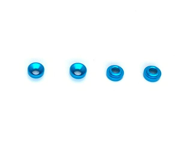 �ե���5mm�ꥵ������M3����å��㡼�ʥ饤�ȥ֥롼)  ��4������Futaba 5mm Hole M3 Servo Spacer (Light Blue)