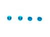 ե5mmꥵM3å㡼ʥ饤ȥ֥롼)  4Futaba 5mm Hole M3 Servo Spacer (Light Blue)