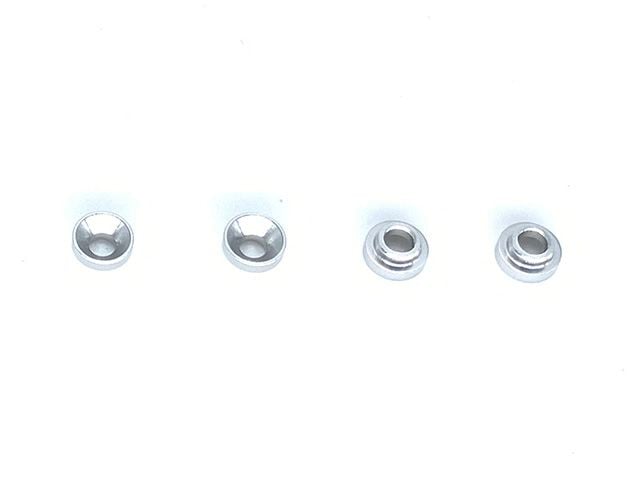 �ե���5mm�ꥵ������M3����å��㡼�ʥ���С�)  ��4������Futaba 5mm Hole M3 Servo Spacer (Silver)