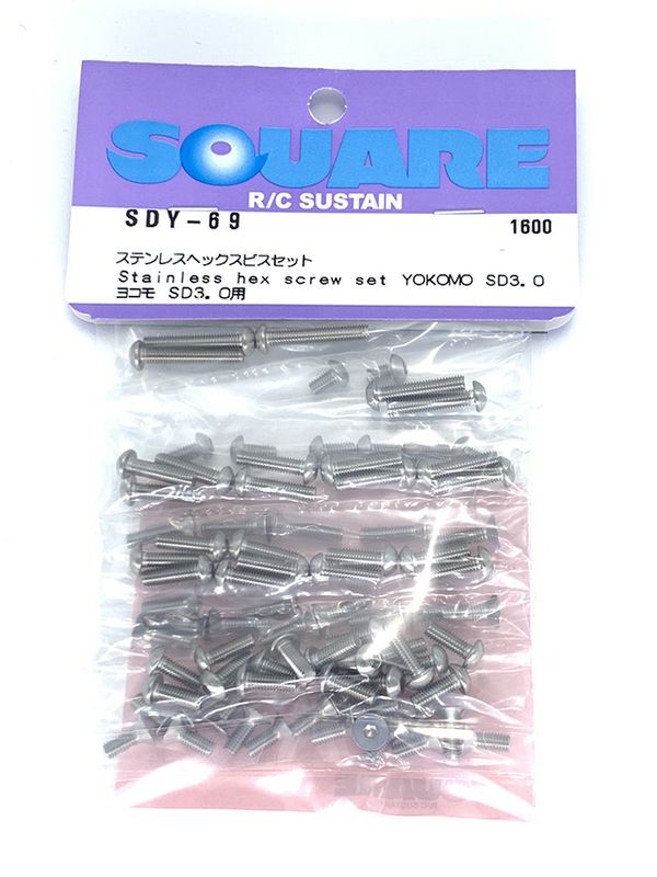 ���ƥ�쥹�إå����ӥ����åȡ��襳��SD3.0�ѡ�Stainless steel hex screw set  (YOKOMO SD3.0)