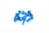 FUTABA 6PV�ѥ���ߥ�����塼���å�(�饤�ȥ֥롼) ��Aluminum Screw Set for FUTABA 6PV (Light Blue)