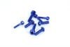 FUTABA 6PV�ѥ���ߥ�����塼���å�(ǻ�֥롼)  ��Aluminum Screw Set for FUTABA 6PV (Dark Blue)