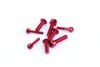 FUTABA 6PV�ѥ���ߥ�����塼���å�(��å�)   ��Aluminum Screw Set for FUTABA 6PV (Red)