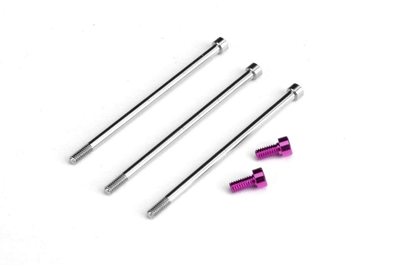 �֥饷�쥹�⡼����Bandit G4R�ѥ�����/����ߥ�����塼���å�(�ѡ��ץ�)  ��Titanium/Aluminum Screw Set for Bandit G4R Brushless Motor (Purple)